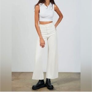 Zara Marine Straight Wide Leg Jeans